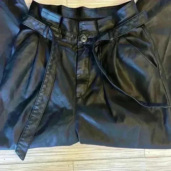 Free People faux leather pants - Picture 3 of 5